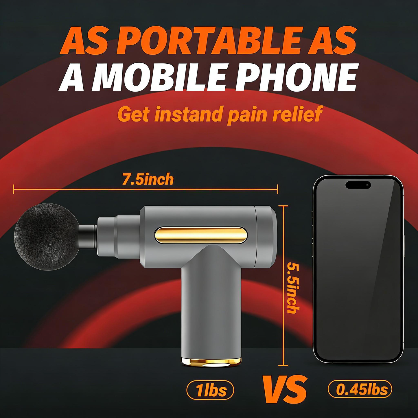 Portable Multi-Scene Massage Gun for Full-Body Relief