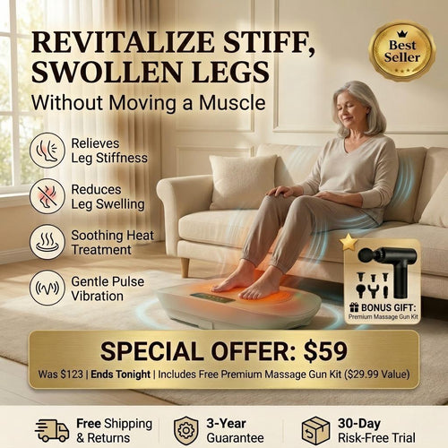 VitalFlow™ Vibration Plate: Tone & Slim Legs Faster with Gentle Therapy