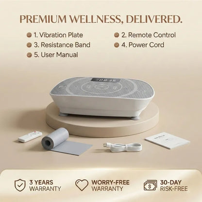 VitalFlow™ Vibration Plate: Tone & Slim Legs Faster with Gentle Therapy