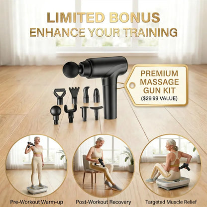 VitalFlow™ Vibration Plate: Tone & Slim Legs Faster with Gentle Therapy