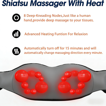 Shiatsu Neck & Full-Body Massager with Heat