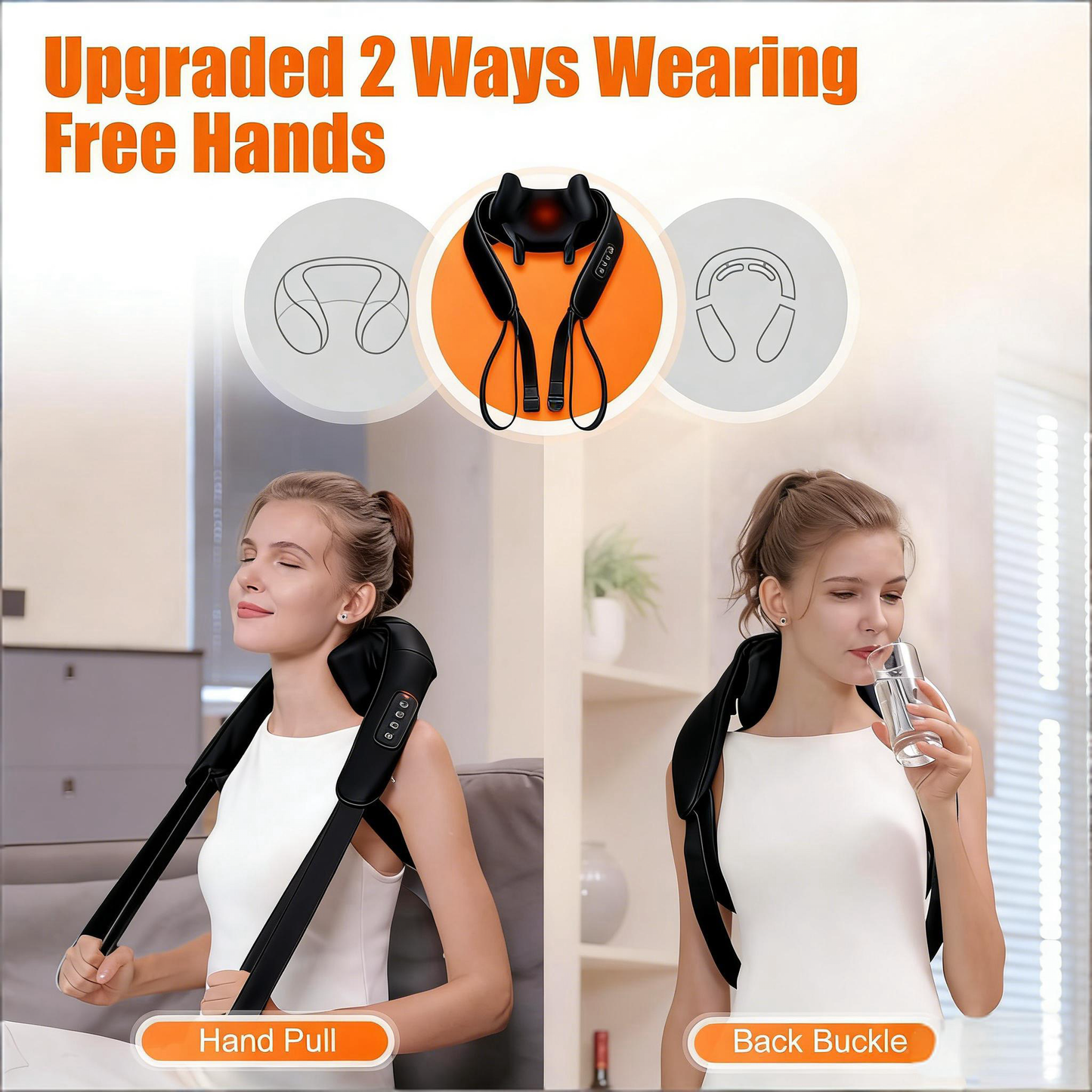 2-Way Wearable Neck & Shoulder Massage Device