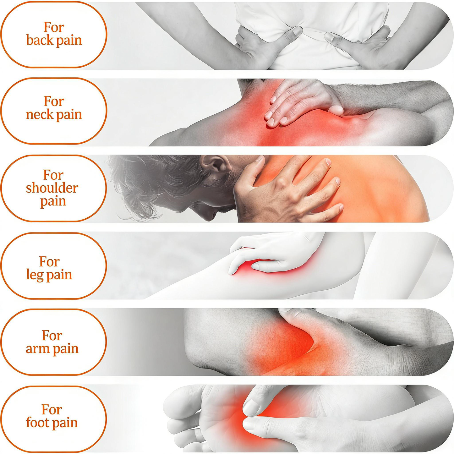 4-Node Shiatsu Massage Pillow with Heat for Full-Body Pain Relief