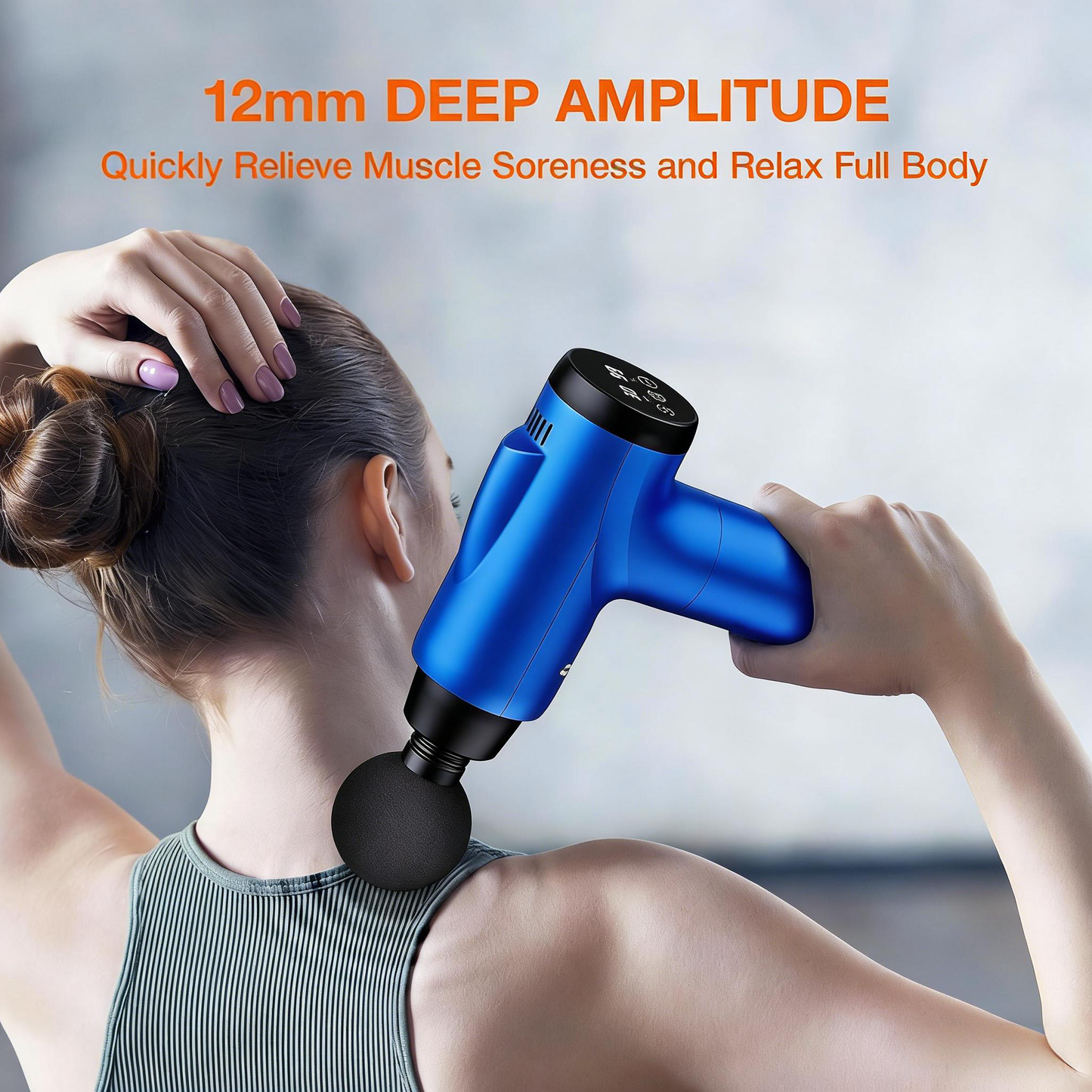 Deep Tissue Massage Gun with 8 Massage Heads