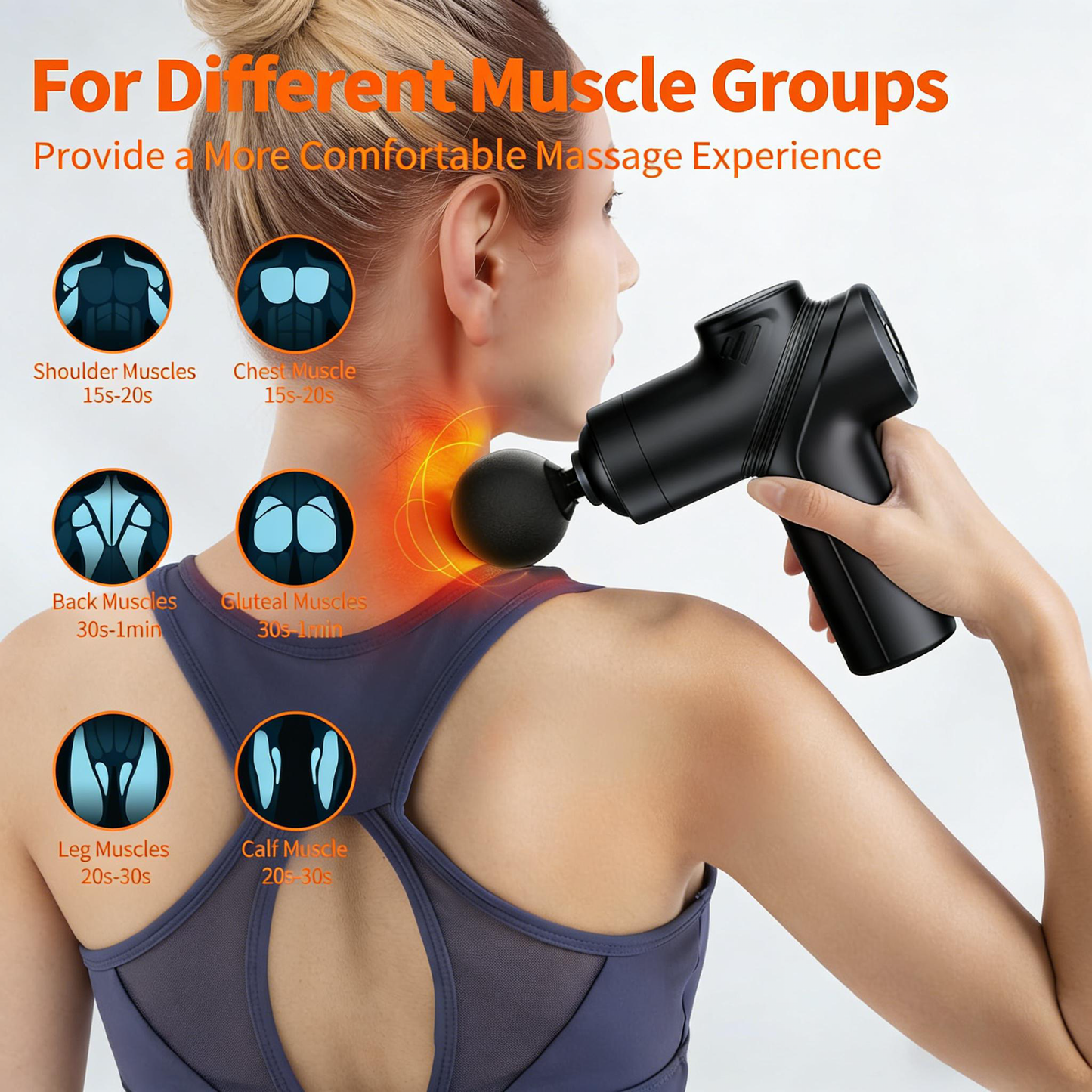 Mini High-Torque Massage Gun for Deep Muscle Relief