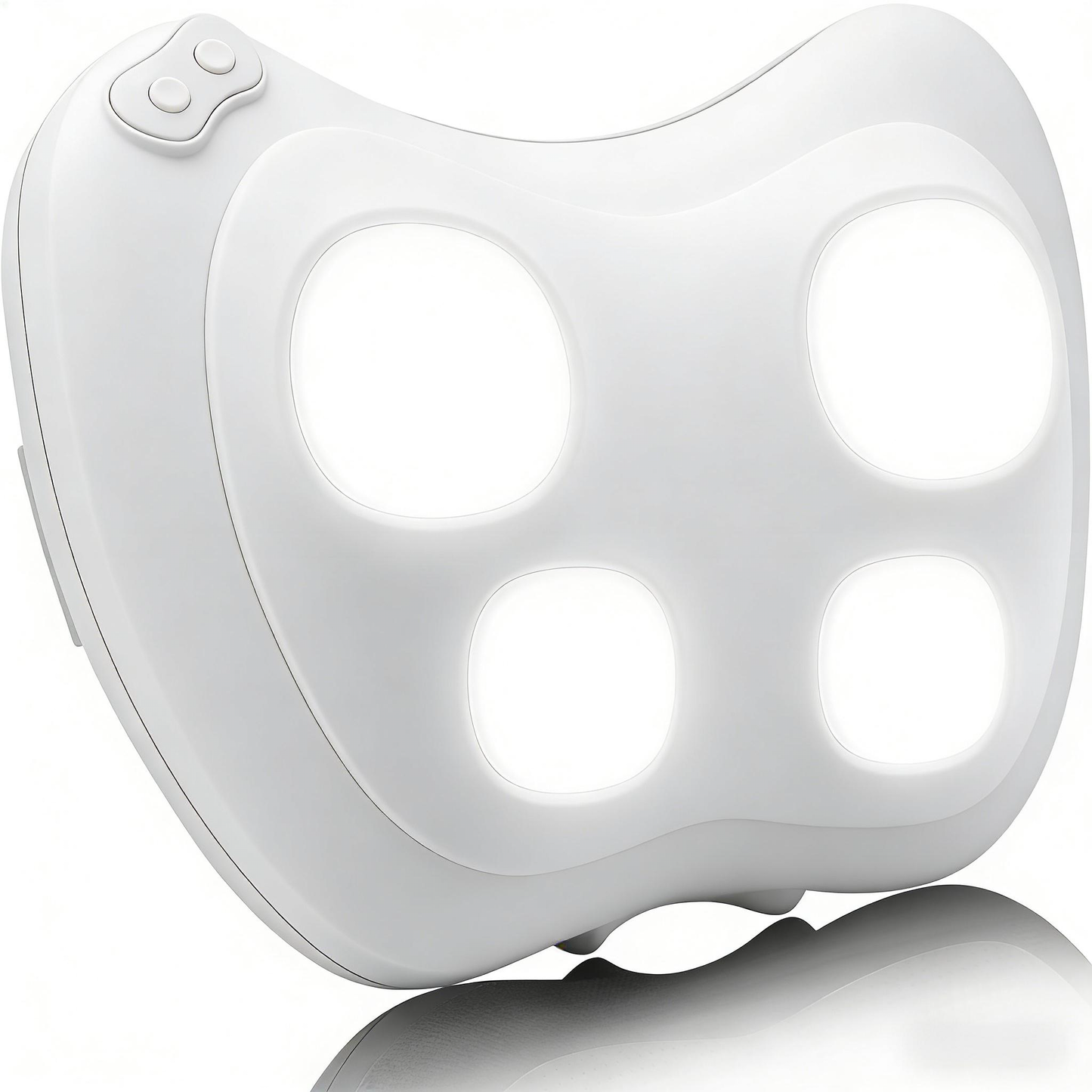 4-Node Shiatsu Massage Pillow with Heat for Full-Body Pain Relief