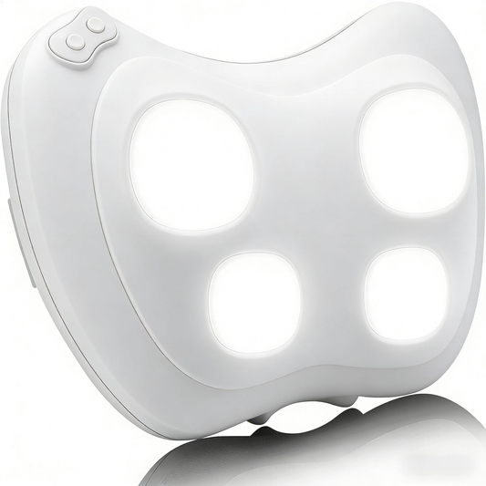 4-Node Shiatsu Massage Pillow with Heat for Full-Body Pain Relief