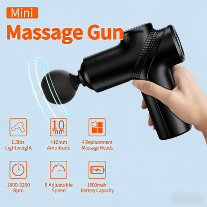 Mini High-Torque Massage Gun for Deep Muscle Relief