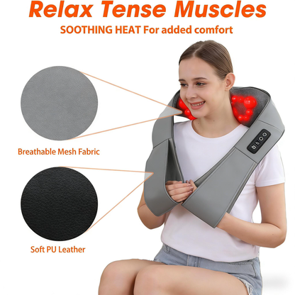 Shiatsu Neck & Full-Body Massager with Heat